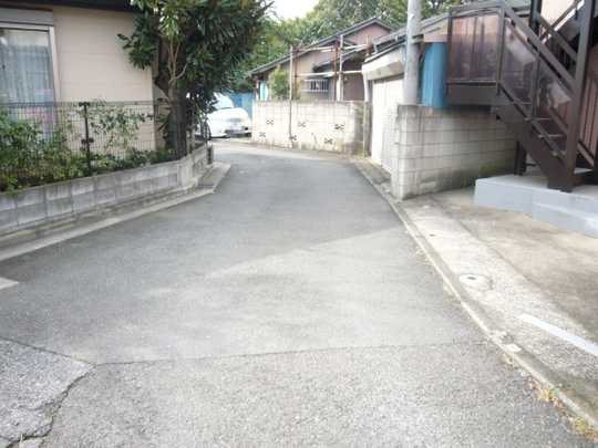 Local land photo. Frontal road