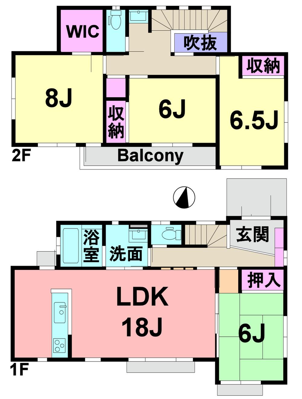 Floor plan. 44,800,000 yen, 4LDK, Land area 151.44 sq m , Building area 112.72 sq m