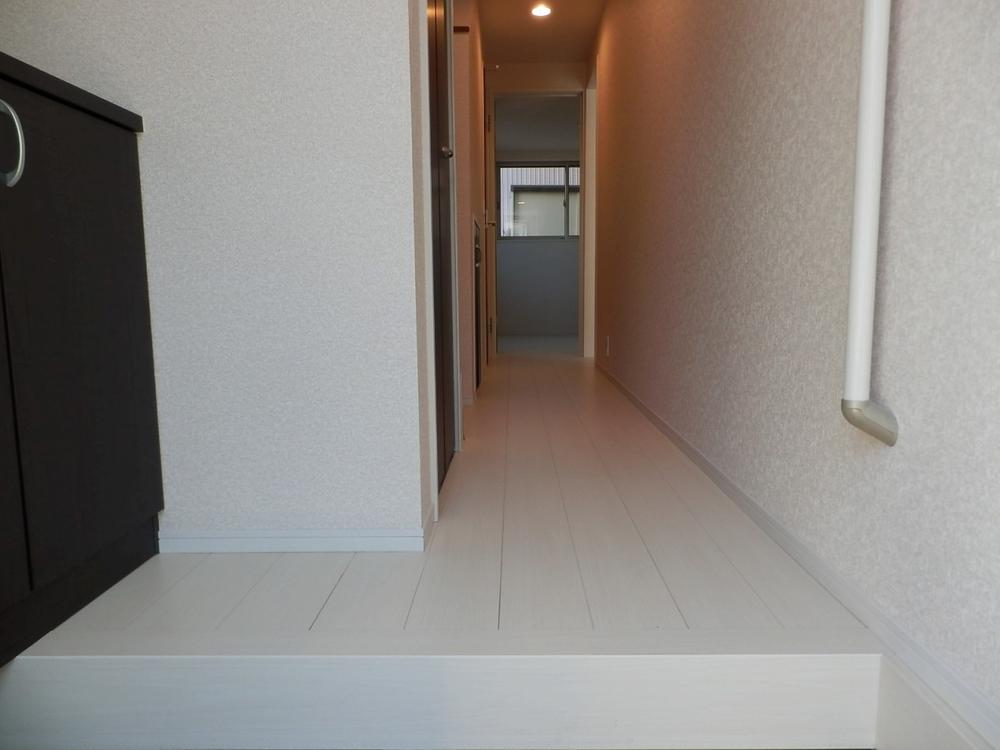 Entrance. Indoor photos that opened the entrance door