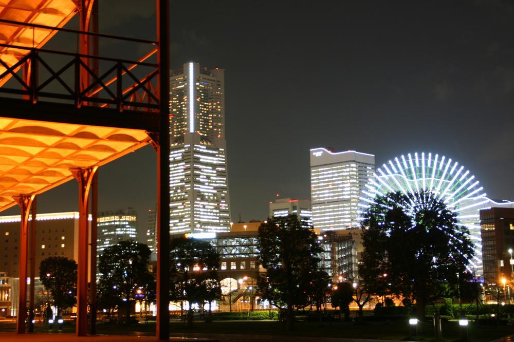 Other. Overlooking the district Minato Mirai from red brick warehouse