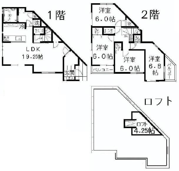 Floor plan. (B Building), Price 37,800,000 yen, 4LDK, Land area 137.9 sq m , Building area 99.98 sq m