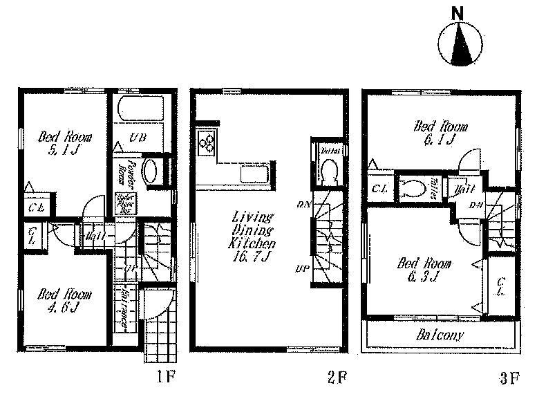 Floor plan. (2), Price 32,800,000 yen, 4LDK, Land area 67.17 sq m , Building area 88.8 sq m
