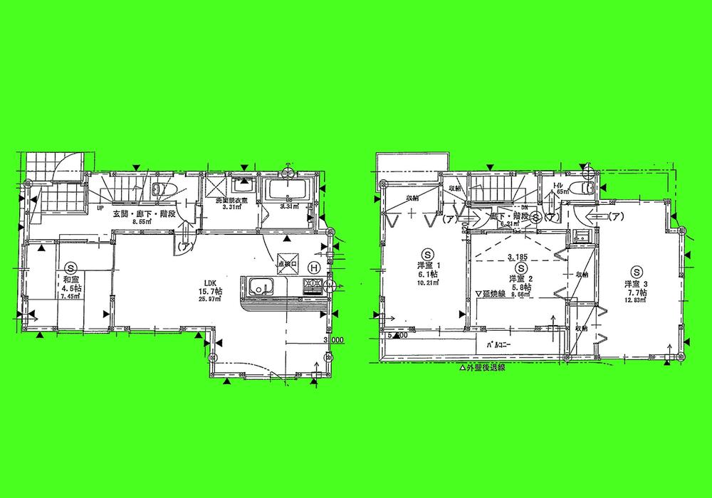 Floor plan. (10th 3), Price 42,658,000 yen, 4LDK, Land area 126.01 sq m , Building area 96.52 sq m