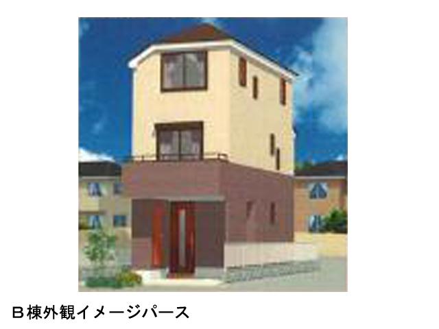 Rendering (appearance). (B Building) Rendering 3LDK Is a floor plan with an emphasis on ease of use The garage is also storage