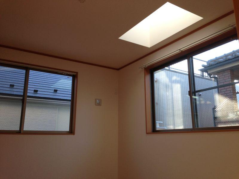 Non-living room. Bright rooms with skylights with