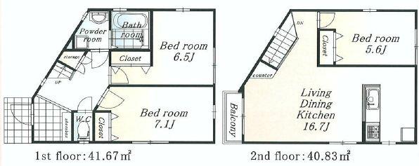 Floor plan. 27,800,000 yen, 3LDK, Land area 104.39 sq m , Building area 82.5 sq m