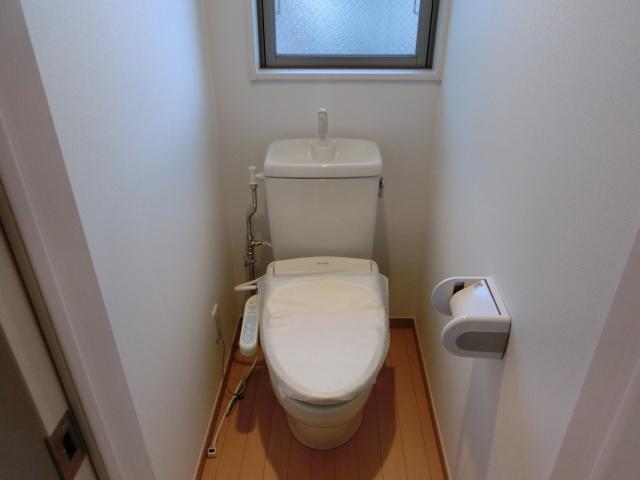 Toilet. Toilet on each floor