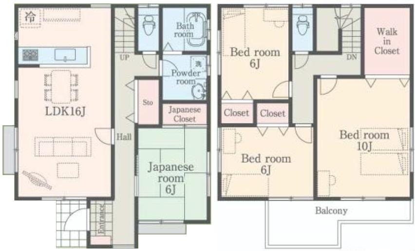 Floor plan. (D), Price 35,800,000 yen, 4LDK, Land area 125.16 sq m , Building area 111.78 sq m