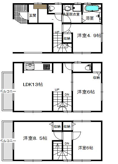 Floor plan. Compartment figure