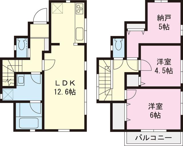 Floor plan. 30,800,000 yen, 2LDK+S, Land area 78 sq m , Building area 70.06 sq m