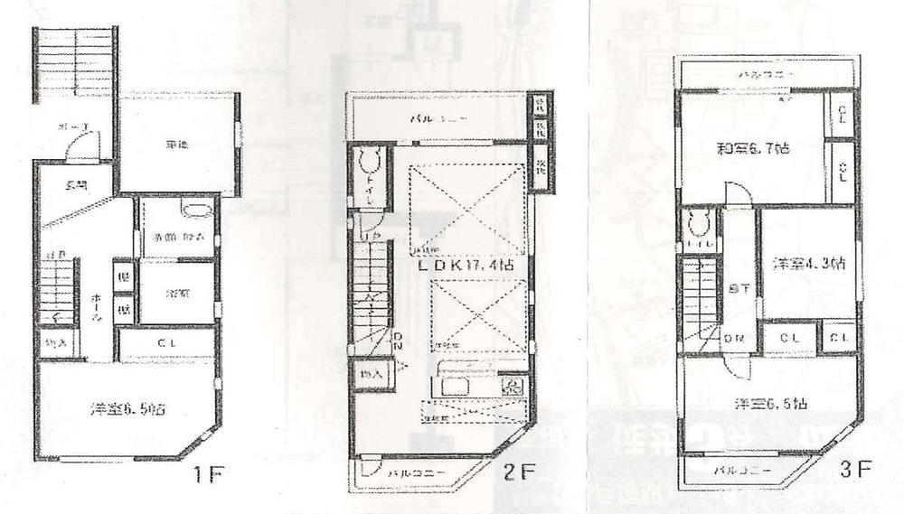 Floor plan. (3), Price 41,950,000 yen, 4LDK, Land area 73.47 sq m , Building area 118.19 sq m