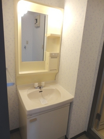 Washroom. Glad mirror