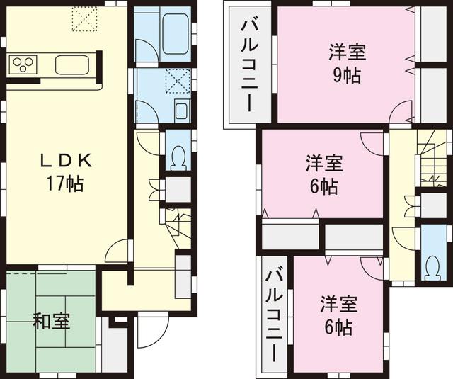Floor plan. 49,800,000 yen, 4LDK, Land area 173.52 sq m , Building area 105.99 sq m