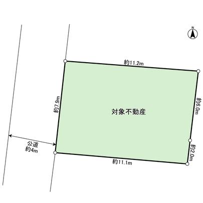 Compartment figure. Between a population of about 7.9m West road width about 4m