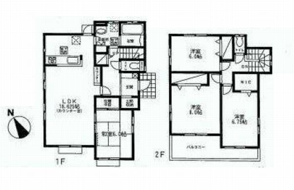 Floor plan. 65,800,000 yen, 4LDK, Land area 165.15 sq m , Building area 111.37 sq m
