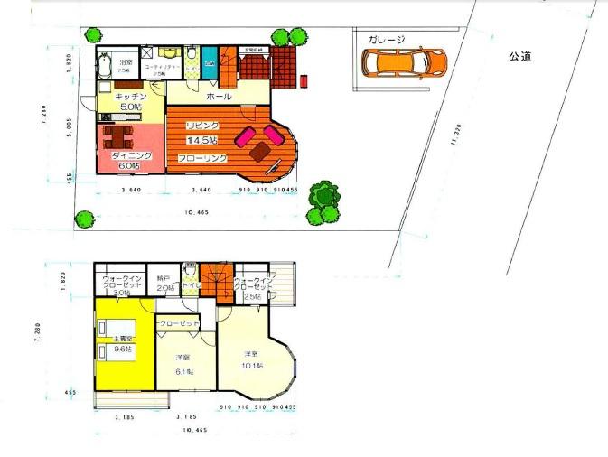 Building plan example (floor plan). Building plan example