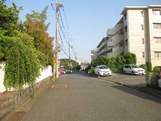 Local land photo. Frontal road