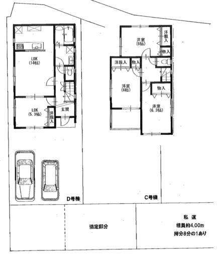 Other building plan example. 27.07 square meters of reference plan