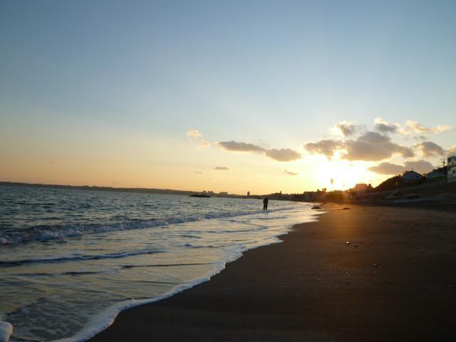 Other Environmental Photo. Nobi coast Such as are used in the 1500m dramas and CM until sunset, Beautiful coast.