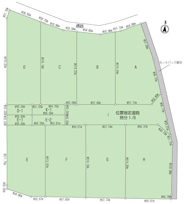 Compartment figure. Land price 17 million yen, Land is the area of 105 sq m C compartment