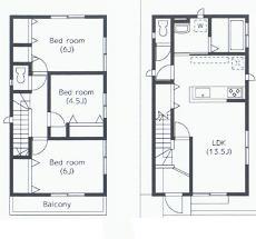 Floor plan. (1 Building), Price 26,800,000 yen, 3LDK, Land area 98.35 sq m , Building area 78.66 sq m