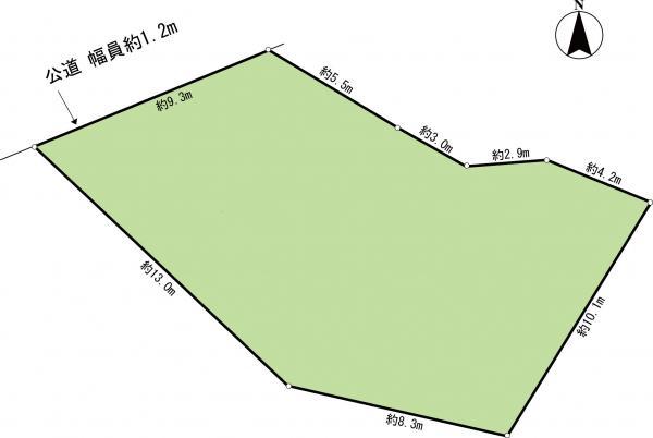 Compartment figure. Land price 5.2 million yen, Land area 173.61 sq m