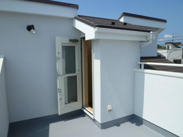 Balcony. Sky balcony entrance