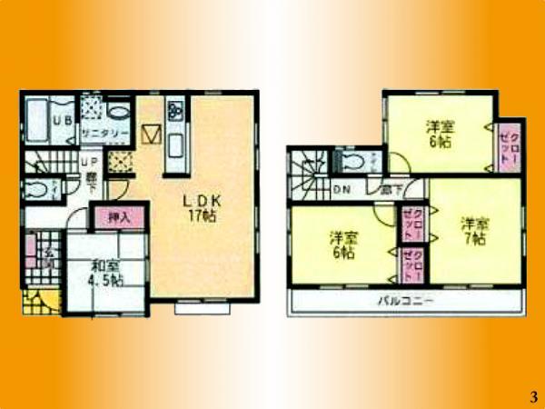 Floor plan. 31,800,000 yen, 4LDK, Land area 131.39 sq m , Building area 98.05 sq m