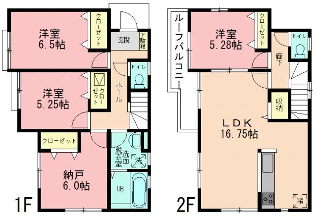 Floor plan. 31.5 million yen, 3LDK, Land area 108.27 sq m , Building area 84.05 sq m
