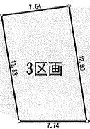 Compartment figure. Land price 26.5 million yen, Land area 94.44 is the sales area of sq m site 28.56 tsubo.