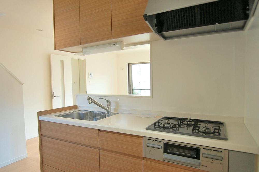 Kitchen. Kitchen of natural atmosphere in woodgrain. 