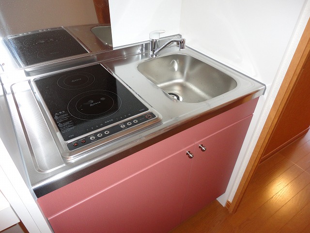 Kitchen. The kitchen has an electric stove of a two-necked is equipped.