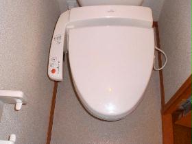 Toilet. Separate private room and bath