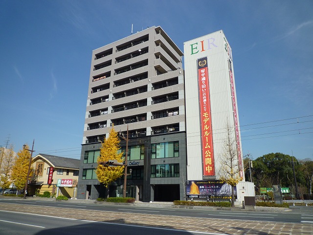 Building appearance. Tram is along the wayside