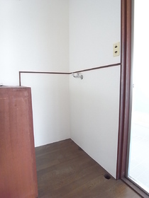 Living and room. It is indoor washing machine Storage