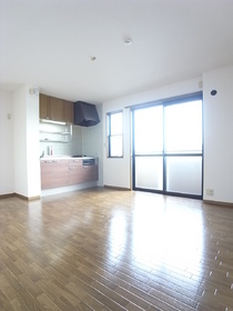 Kitchen. Balcony facing south that so bright living