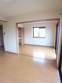 Living and room. Facing south in a bright room