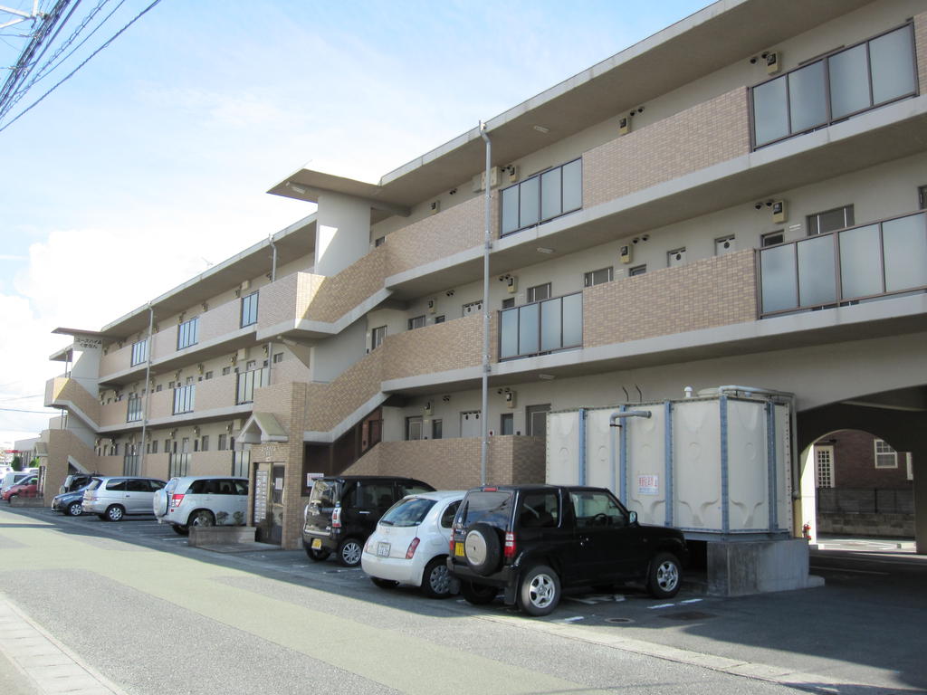 Building appearance. Spring can not wait apartment