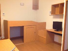 Living and room. Bed