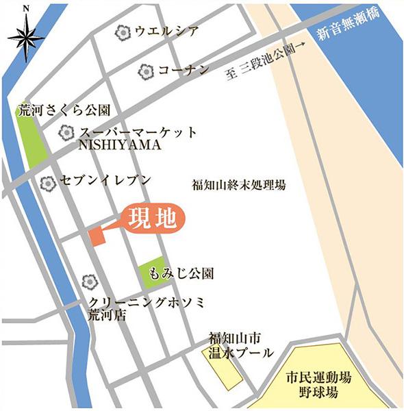 Local guide map.  ※ Near the guide map