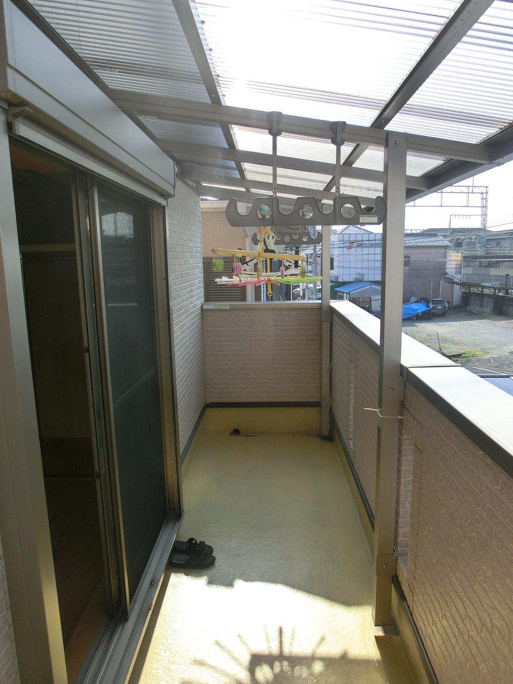 Balcony. balcony. Since there is also a roof of corrugated sheet