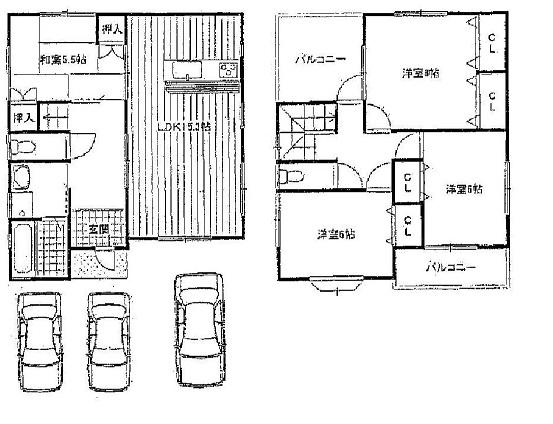 Floor plan. 28.8 million yen, 4LDK, Land area 101.73 sq m , Building area 100.17 sq m