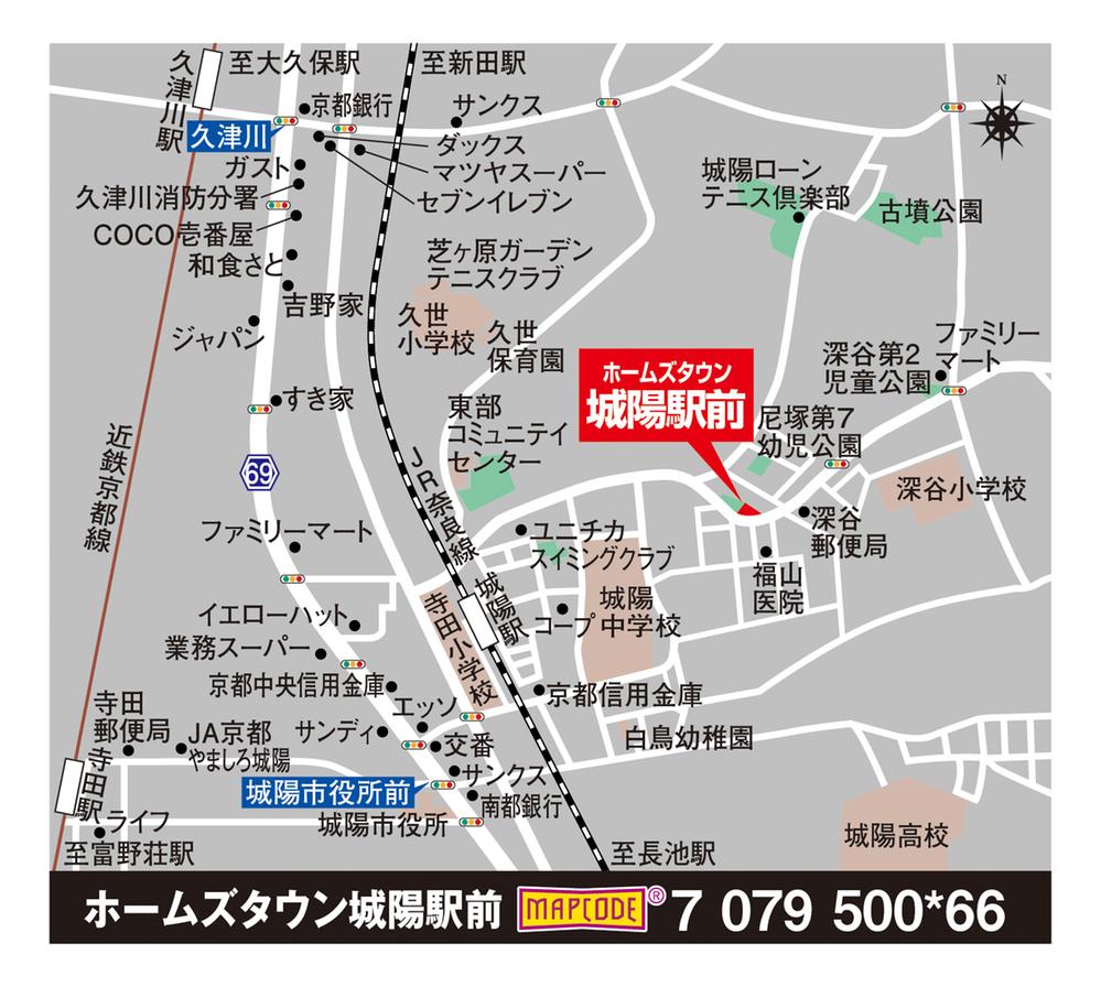 Local guide map. map