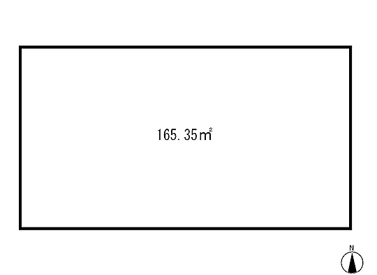 Compartment figure. Land price 4 million yen, Land area 165.35 sq m