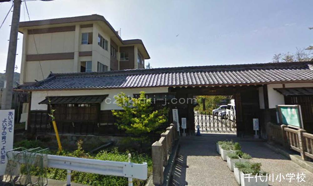 Primary school. Kameoka Municipal Sendai River up to elementary school 841m