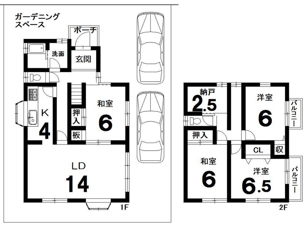 Floor plan. 17.8 million yen, 4LDK + S (storeroom), Land area 181.27 sq m , Building area 108.62 sq m