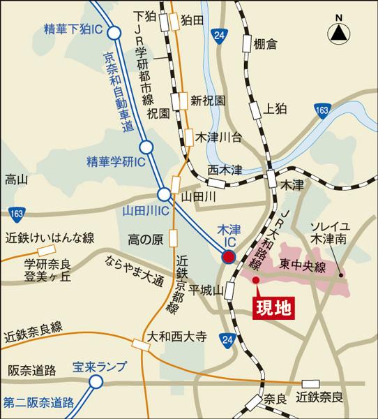 Local guide map.  ※ Near the guide map