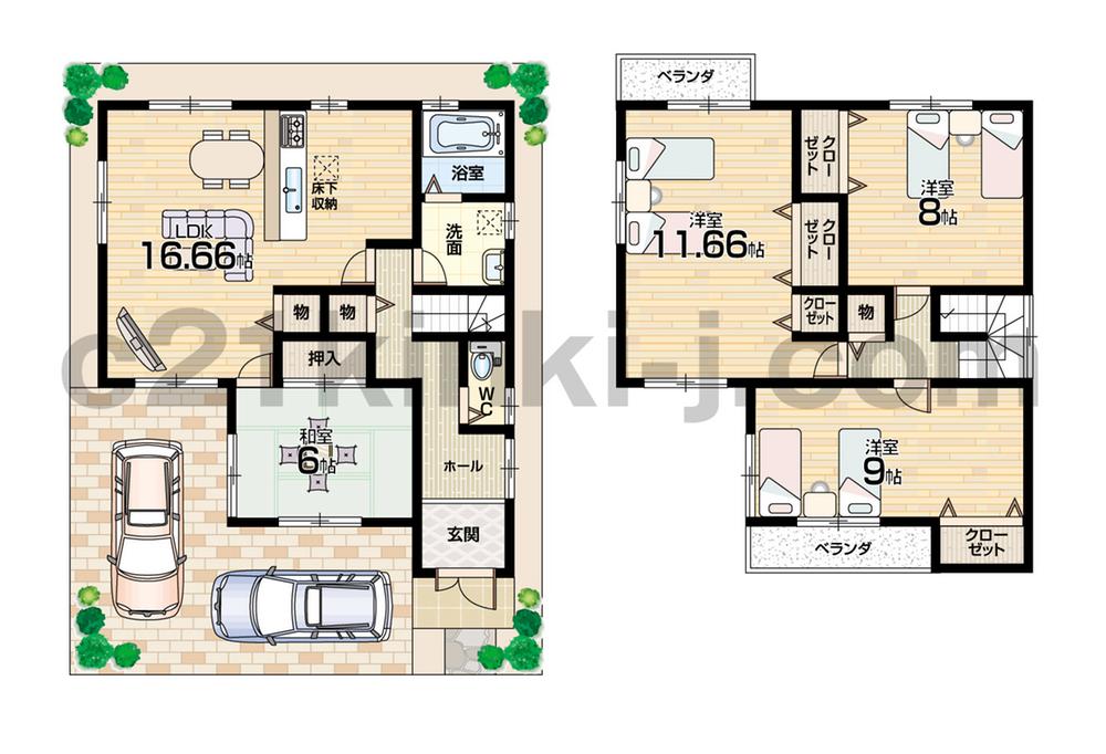 Floor plan. (Version 12), Price 17.7 million yen, 4LDK, Land area 106.93 sq m , Building area 117.18 sq m
