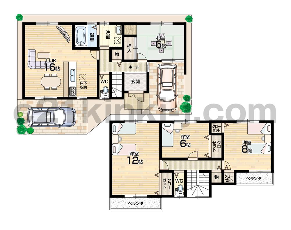 Floor plan. (Version 7), Price 16,900,000 yen, 4LDK, Land area 104.95 sq m , Building area 114.21 sq m