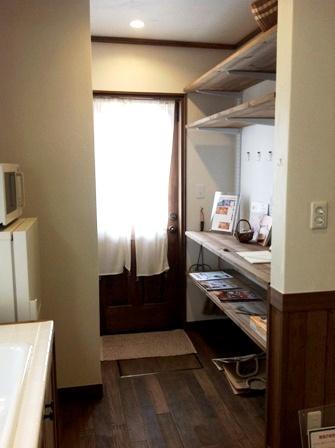 Other. ~ The storage shelves in the kitchen back ~